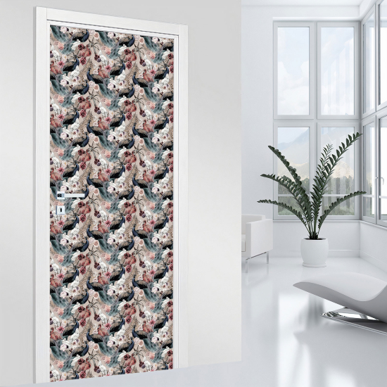 Adesivo per porta - Fiori