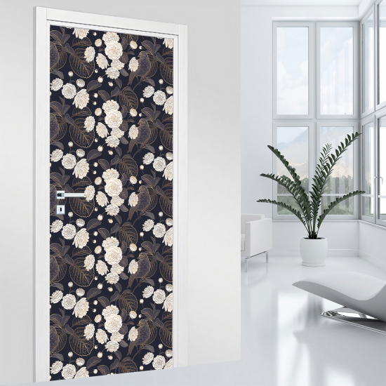 Adesivo per porta - Fiori