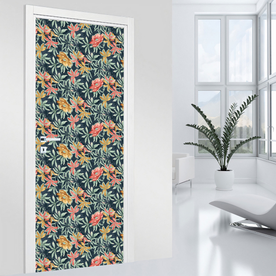Adesivo per porta - Fiori