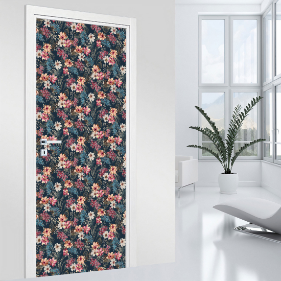 Adesivo per porta - Fiori