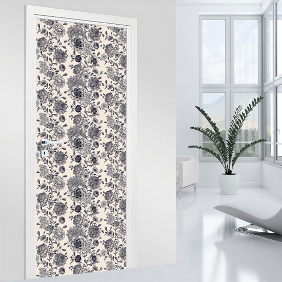 Adesivo per porta - Fiori