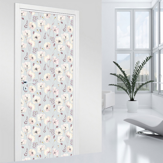 Adesivo per porta - Fiori