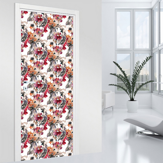 Adesivo per porta - Fiori