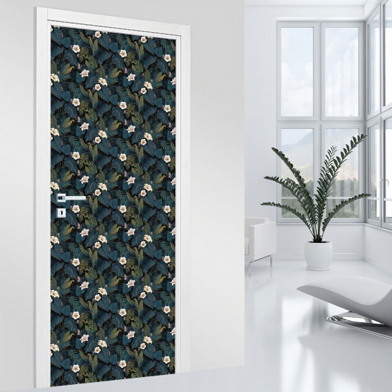 Adesivo per porta - Fiori