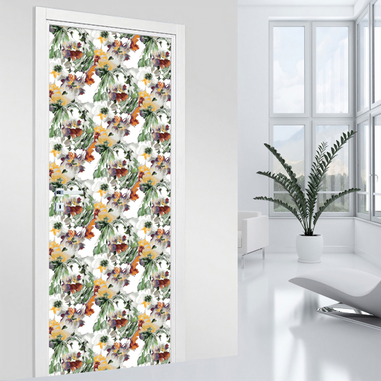 Adesivo per porta - Fiori