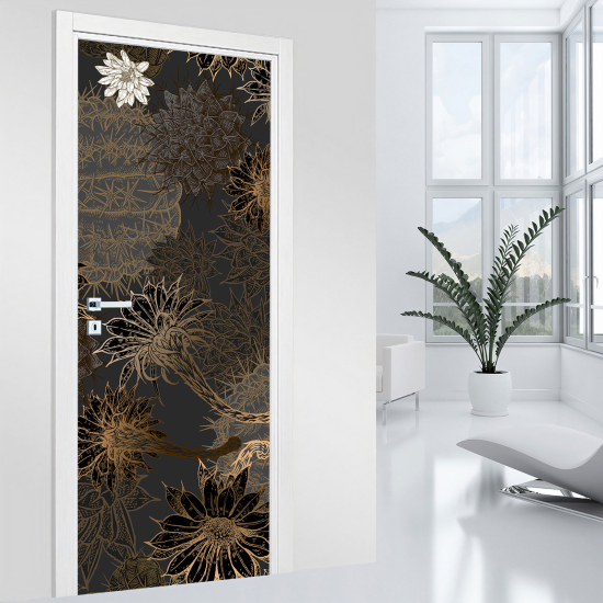 Adesivo per porta - Fiori