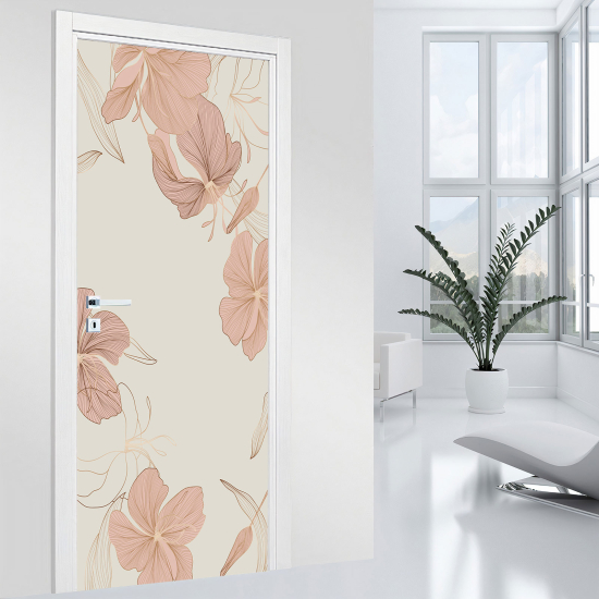 Adesivo per porta - Fiori