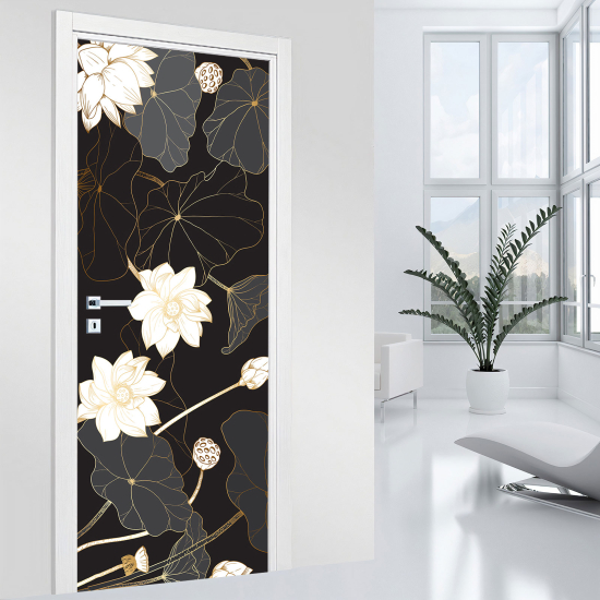 Adesivo per porta - Fiori