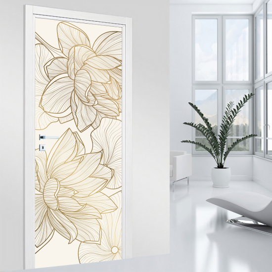 Adesivo per porta - Fiori
