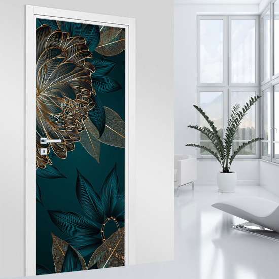 Adesivo per porta - Fiori