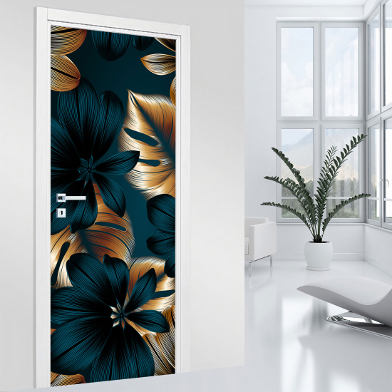 Adesivo per porta - Fiori