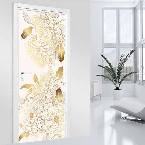 Adesivo per porta - Fiori