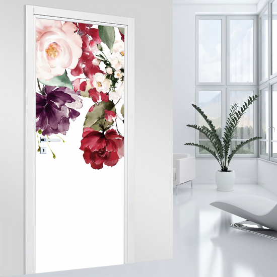 Adesivo per porta - Fiori