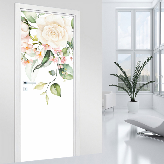 Adesivo per porta - Fiori