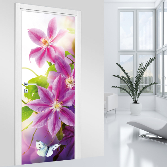 Adesivo per porta - Fiori