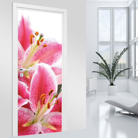 Adesivo per porta - Fiori