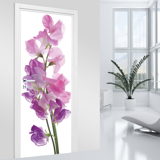 Adesivo per porta - Fiori