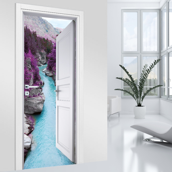 Adesivo per porta - Fiume