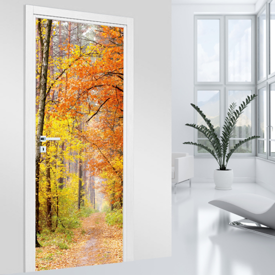 Adesivo per porta - Foresta