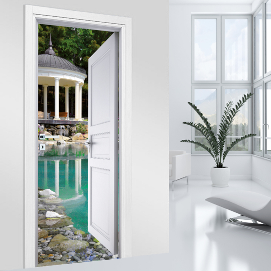 Adesivo per porta - Giardino