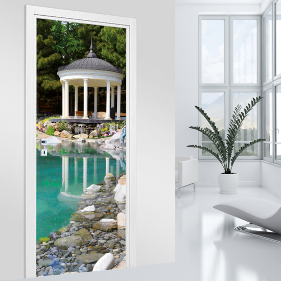 Adesivo per porta - Giardino
