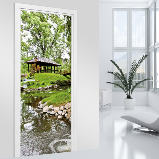 Adesivo per porta - Giardino