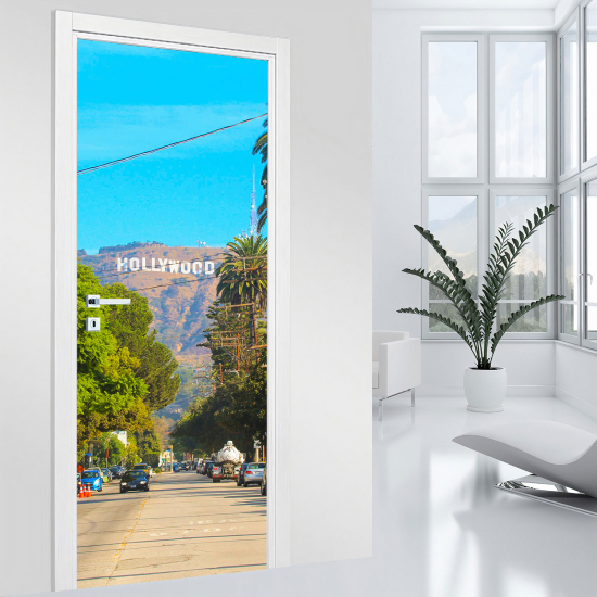 Adesivo per porta - Hollywood