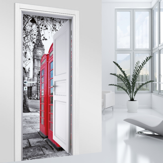 Adesivo per porta - Londra