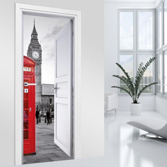 Adesivo per porta - Londra