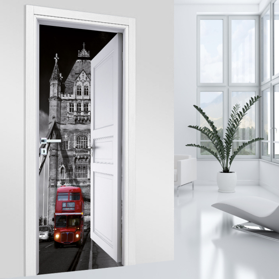 Adesivo per porta - Londra