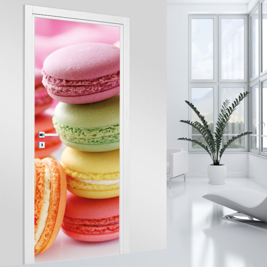 Adesivo per porta - Macarons