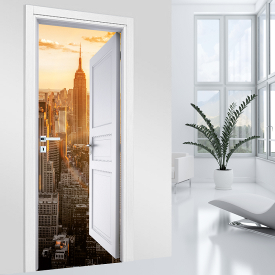 Adesivo per porta - Manhattan