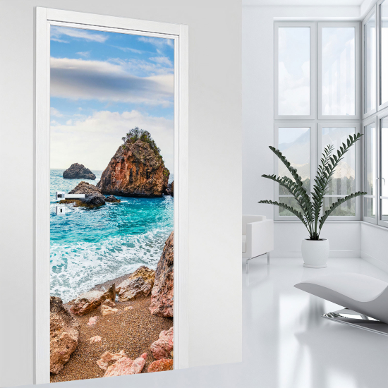 Adesivo per porta - Mare Onde
