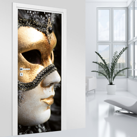 Adesivo per porta - Maschera Venezia