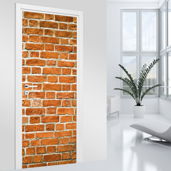 Adesivo per porta - Mattoni