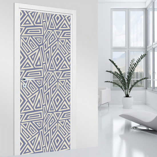 Adesivo per porta - Motivo geometrico