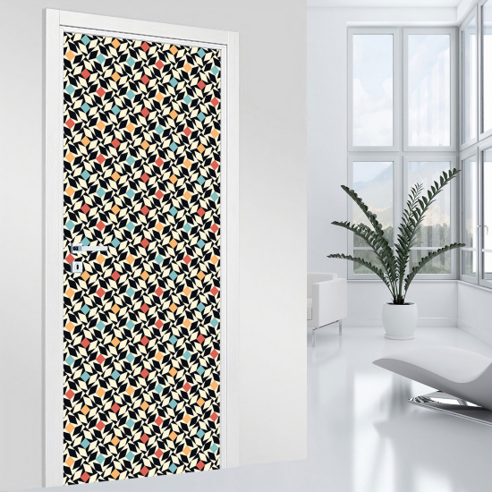 Adesivo per porta - Motivo geometrico