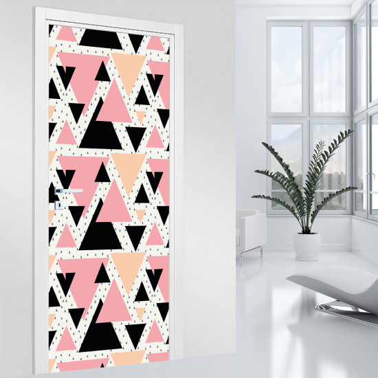 Adesivo per porta - Motivo geometrico