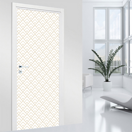 Adesivo per porta - Motivo geometrico