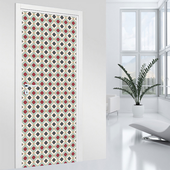 Adesivo per porta - Motivo geometrico