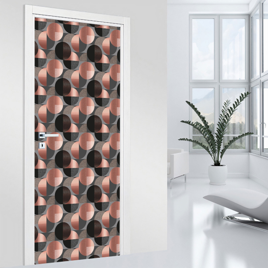 Adesivo per porta - Motivo geometrico