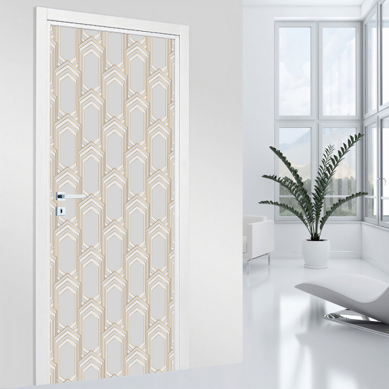 Adesivo per porta - Motivo geometrico
