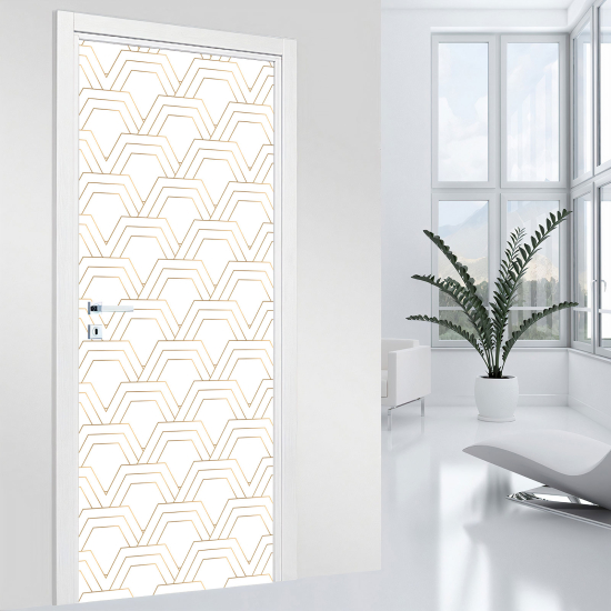 Adesivo per porta - Motivo geometrico