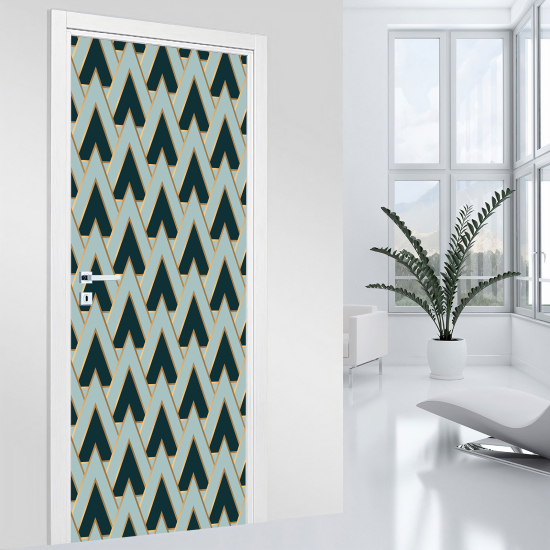 Adesivo per porta - Motivo geometrico