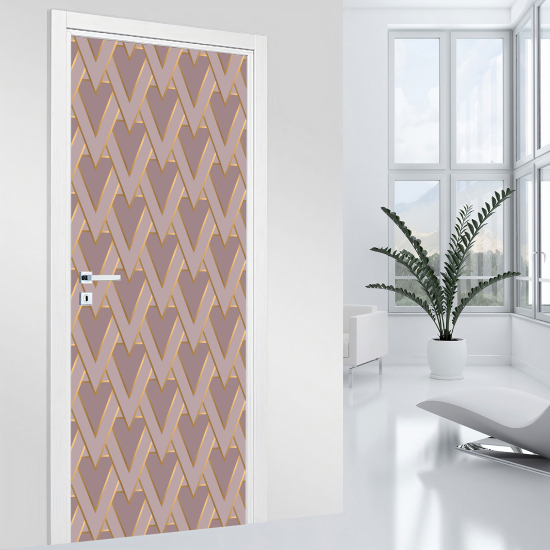 Adesivo per porta - Motivo geometrico