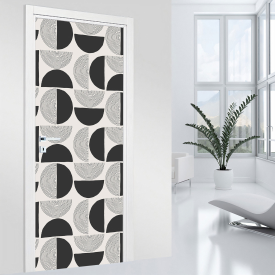 Adesivo per porta - Motivo geometrico
