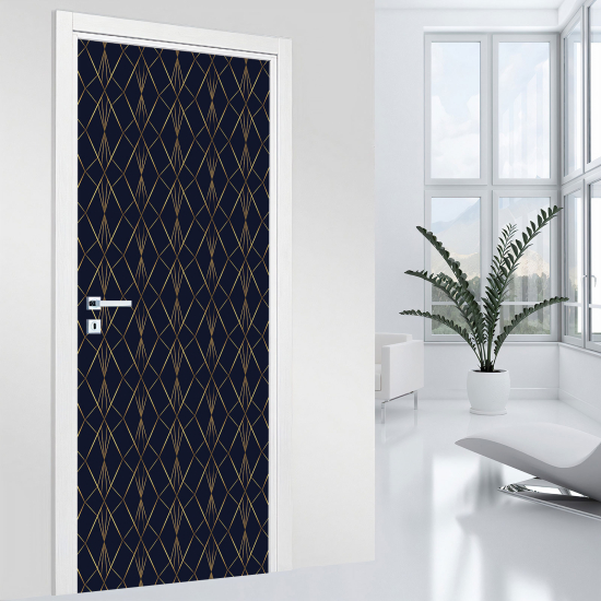 Adesivo per porta - Motivo geometrico