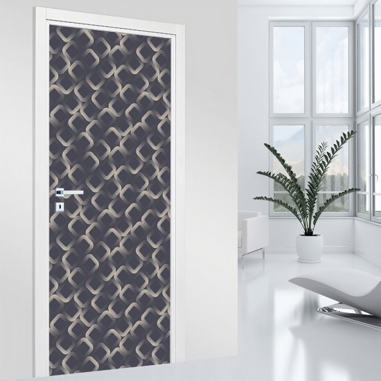 Adesivo per porta - Motivo geometrico