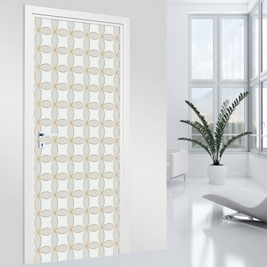 Adesivo per porta - Motivo geometrico