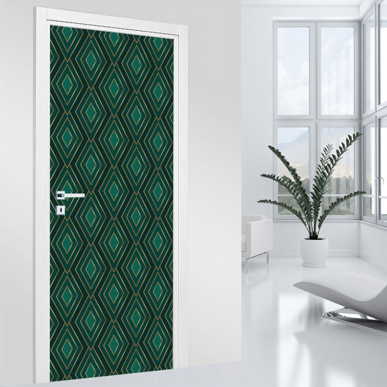 Adesivo per porta - Motivo geometrico